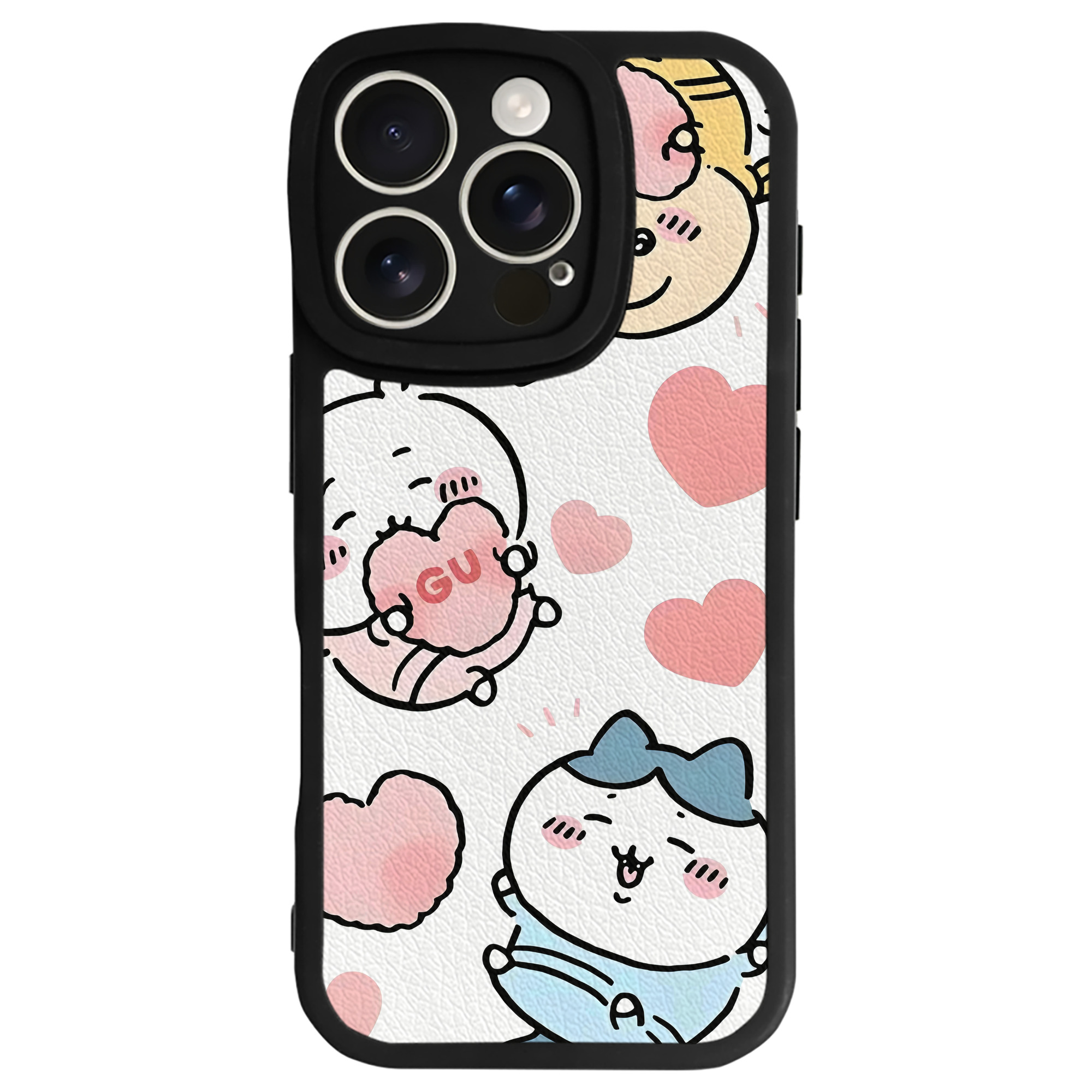 （画像用） ちいかわ Chii-kawa 【iPhone 16シリーズ対応】シリコンスマホケース（レザー調） 材質：シリコン